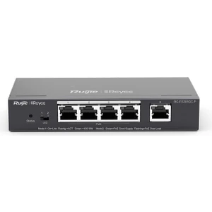 Reyee RG-ES205GC-P , 5 Port Gigabit , 4 Port POE (54W) , Cloud Yönetilebilir , Switch