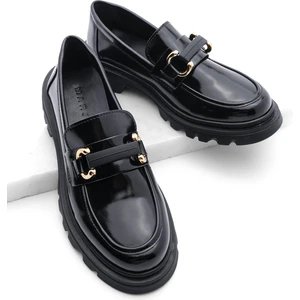 Kadın Loafer Yüksek Taban Tokalı Günlük Ayakkabı Kinles