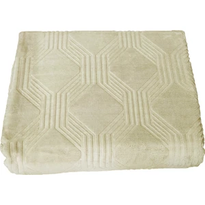 Trendy Art Deco Tek Kişilik Battaniye Bej 155X220