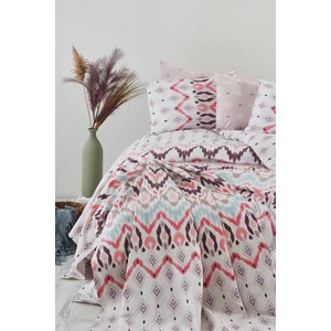 Cotton Life Astec Pembe Çift Kişilik %70 Pamuk %30 Pes Kutulu Nevresim Takımı