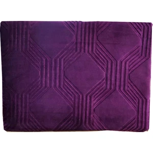 Trendy Art Deco Tek Kişilik Battaniye Mürdüm 155 x 220 cm
