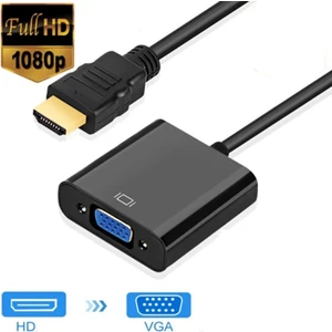 Ulu Bilgisayar HDMI To VGA Çevirici Dönüştürücü