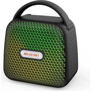 MS-2219BT LED Işıklı Şarjlı Kablosuz Bluetooth Hoparlör