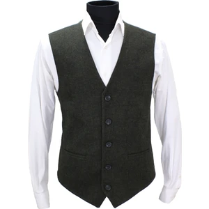 Mentor Regalo Erkek Yelek V Yaka Yeşil Yün 50566