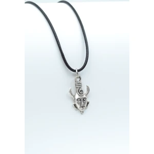 Supernatural - Dean Winchester  Gümüş Kaplama Unisex Deri İp Kolye kod 497