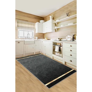 Confidence Home Dijital Baskı Makinede Yıkanabilir Kaymaz Taban Leke Tutmaz Gri Mutfak Halısı  Salon Halısı ve Yolluk
