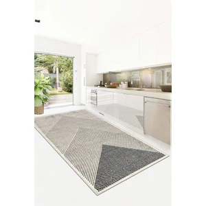 Confidence Home Dijital Baskı Makinede Yıkanabilir Kaymaz Taban Leke Tutmaz Bej Mutfak Halısı Salon Halısı ve Yolluk