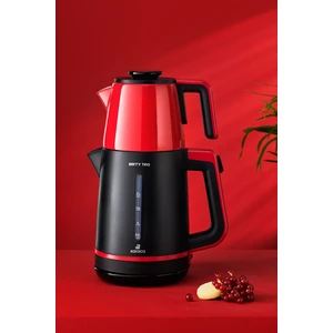 Berry Tea Xl 2in1 Çelik Demlikli Çay Makinesi ve Kettle Cranberry