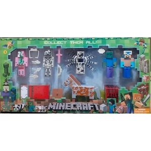 Oyuncak Minecraft Atlı ve Örümcekli Karakter Figür Seti Minecraft 16 Parça