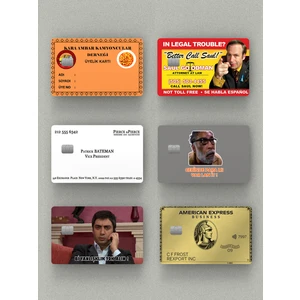 Best Seller 6'lı Set Kredi Kartı & Akbil Sticker Kaplama