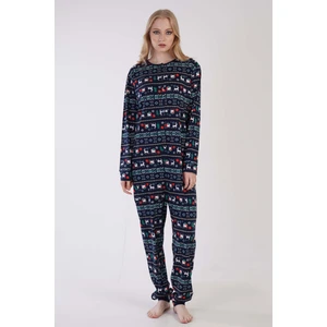 Pamuklu Kadın Tamamı Düğmeli Uzun Kol Tulum
