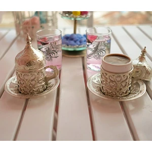 Ymn Bakırcılık Gümüş (2)Adetfincan  Kahve fincanı,Fincan ve tabak takımı,Modern kahve fincanları,El yapımı fincan takımı