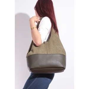 Nas Bag Nas 1096 Süet Kadın El Omuz ve Çapraz Çanta