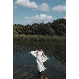Ekru Holy Maxi Elbise