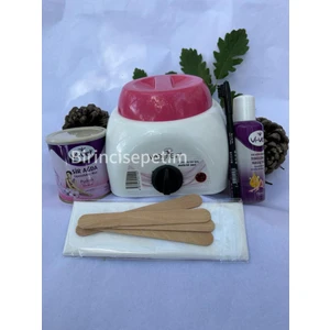 Set 3- 240 ml Ağda+Ağda Kazanı+Ağda Temizleme ve Masaj Yağı+2 Metre Bez+Spatula