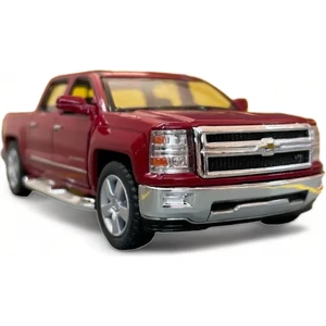 Peda Toy Chevrolet Silverado Model Araba 1,36 Ölçek Lisanslı Çek Bırak Araba Kapı Aç Kapa Kırmızı