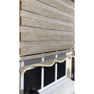 Zebra Stor Perde Kahverengi Alüminyum Kasa STB-400-V05