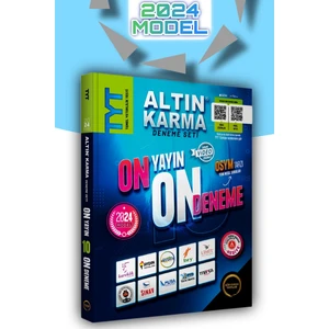 Altın Karma Yayınları  TYT 2024 10 Yayın 10 Deneme Tamamı Video Çözümlü