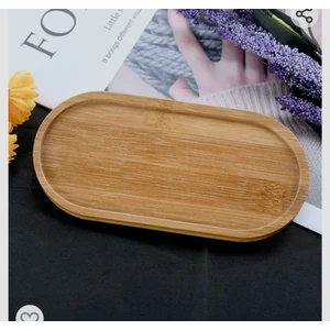 JHT Shop Apak Ahşap Yağdanlık Altlığı Çerezlik Kahvelik Sabunluk Sunum Standı Çok Amaçlı  28*13CM