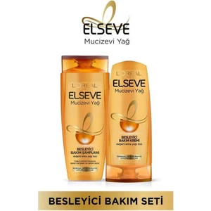 Mucizevi Yağ Besleyici Bakm Şampuanı 360 ml + Bakım Kremi 175 ml Set