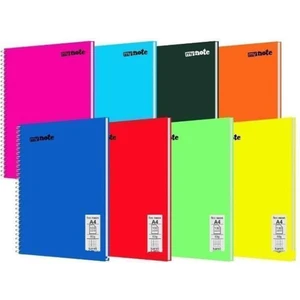My Note Flex Neo 80 Yaprak Çizgili A4 Pvc Yumuşak Kapak Spiralli Defter