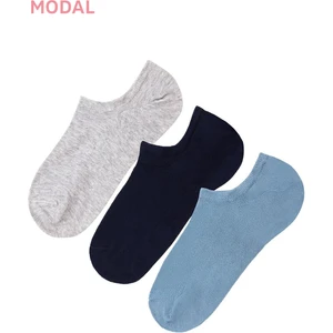 Görünmez 3 Lü Modal Sneaker Çorap