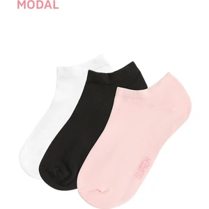 Görünmez 3 Lü Modal Sneaker Çorap