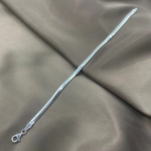 Jewel By Aila 4 Mm. Balık Pulu Yılan Sırtı Rhodium Kaplama Kadın Gümüş Zincir Bileklik