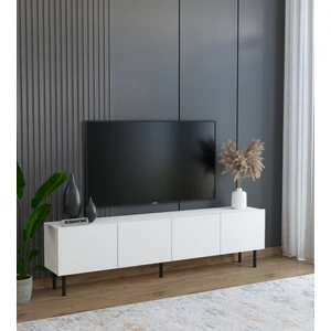 Suba Home Minimalist 160 cm Demir Ayaklı Beyaz Tv Ünitesi - Ideal Ebatlarla Modern Tasarım