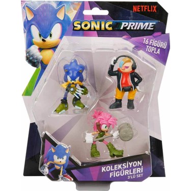 Super Sonic Sonic Prime 3'lü Figür Seti - 1 Fiyatı