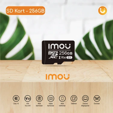 IMOU 256 GB Micro SDXC Hafıza Kartı / Class 10,U3,V30 - Video Kayıt Ekipmanlarıyla Uyumlu