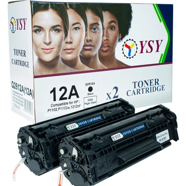 Ysy Hp Q2612A 12A -  2K(2000) Sayfa Verimli Hp Laserjet  1020 1010 1012 1018 1022  3015 3030 3050