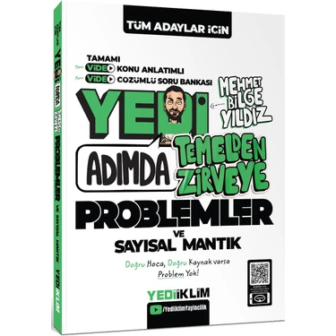Yediiklim Yayınları Yediiklim KPSS ALES DGS Yedi Adımda Temelden Zirveye Problemler