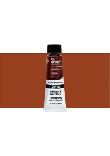 Cryla Heavy Body Artists' Akrilik Boya 75ML N:519 Rich Transparent Red Oxide fiyatları