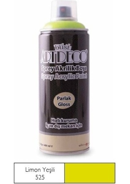Sprey Akrilik Boya Limon Yeşili 400ML