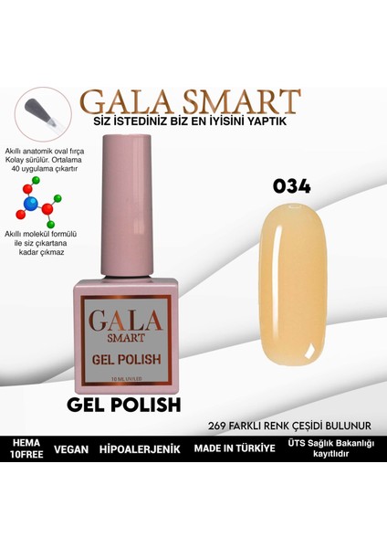 Classic Kalıcı Oje 10 Mle NO:034