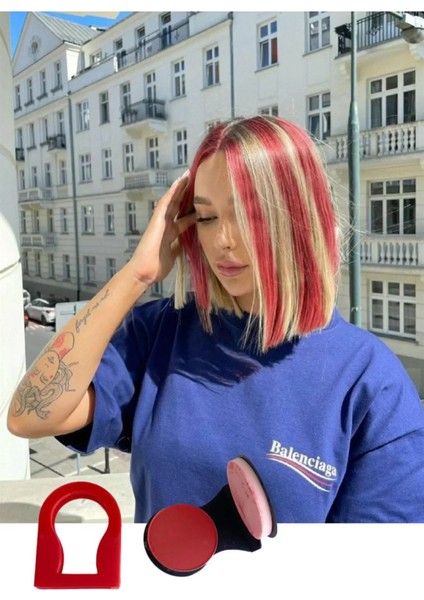 Kırmızı Renk Saç Tebeşiri