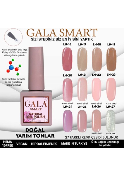 Natural Kalıcı Oje 10 Mle LN21 modelleri