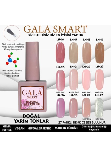 Natural Kalıcı Oje 10 Mle LN17 modelleri