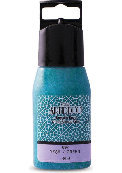 Simli Boyutlu Boya 60ML Yeşil 697 modelleri