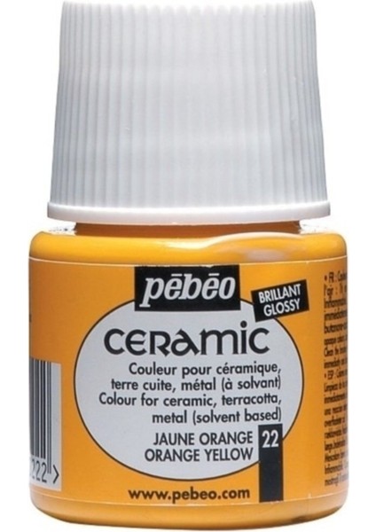 Ceramic 22 Orange Yellow Seramik Boyası 45 ml