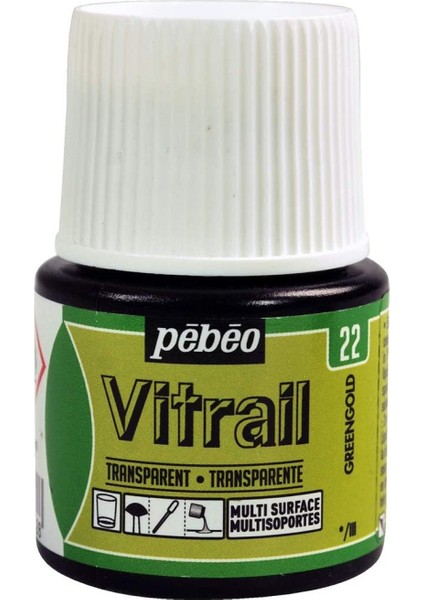 Vitrail Cam Boyası 45ML - 22 Greengold fiyatları