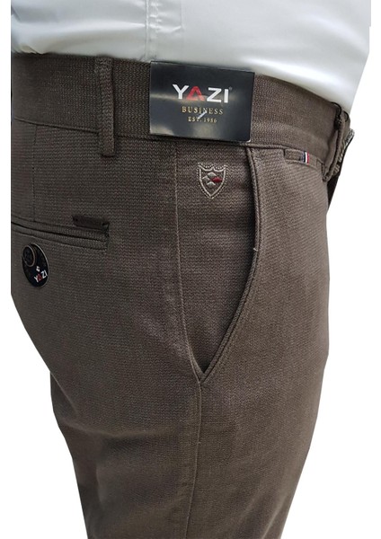Klasik Fit Likralı Erkek Kanvas PANTOLON-6358