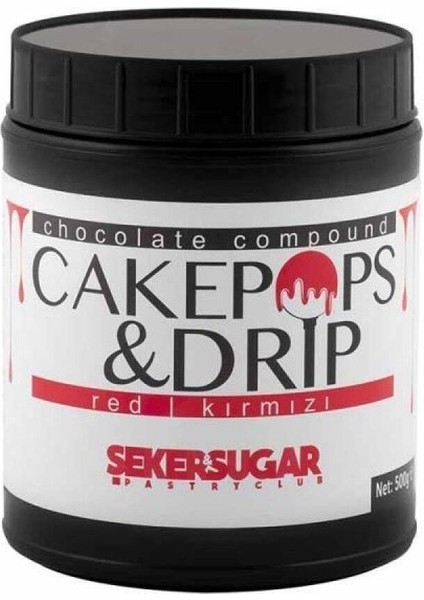 Şeker & Sugar Cake Pops Kokolin 500 gr Kırmızı