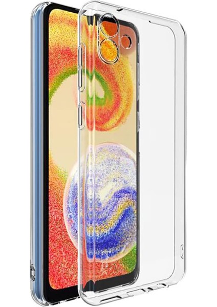 Samsung Galaxy A04E Kamera Korumalı Süper Silikon Kılıf Ekran Koruyucu
