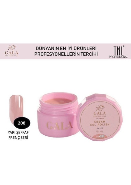 Gala Cream Oje No 208 15 ml