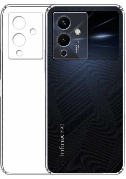 Infinix Note 12 Kamera Korumalı Süper Silikon Kılıf Ekran Koruyucu