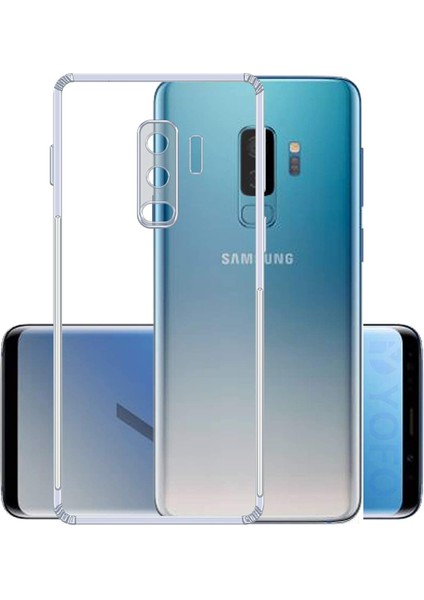 Samsung Galaxy S9 Plus Kamera Korumalı Süper Silikon Kılıf Ekran Koruyucu