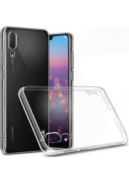 Huawei P20 Kamera Korumalı Süper Silikon Kılıf Ekran Koruyucu