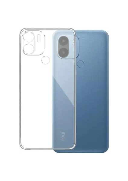 Xiaomi Redmi A1 Plus Kamera Korumalı Süper Silikon Kılıf Ekran Koruyucu